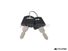 Запор врезной для штанги Ø16, ручка Push+ключ, Zn - фото 4