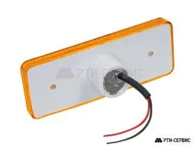 Фонарь габаритный 4-ех диодный LED (жёлтый)