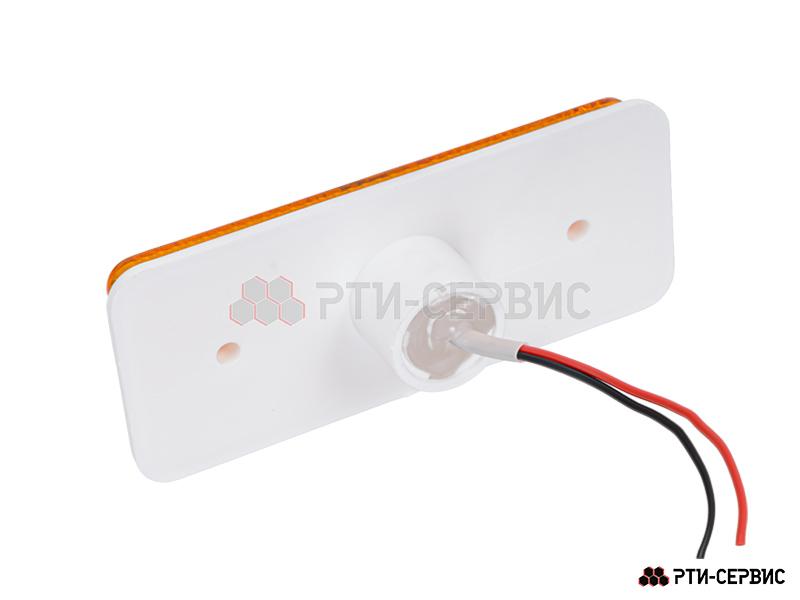 Фонарь габаритный 4-ех диодный LED н\о (жёлтый) - фото 2