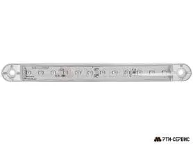 Фонарь габаритный 12-ти диодный LED (белый) 12-24V, L-180 мм