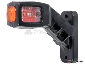 Фонари габаритные на кронштейне (2 шт.) LED красный/белый 24V 4 диода (13,5 см) - фото 4