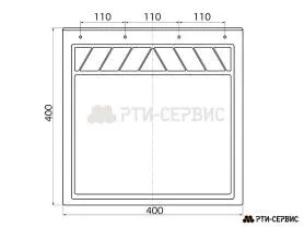 Брызговик для прицепа 400х400 мм Schmitz
