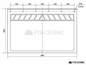 Брызговик 580х360 мм Dongfeng - фото 2