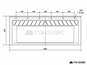 Брызговик 660х270 мм Dongfeng - фото 2