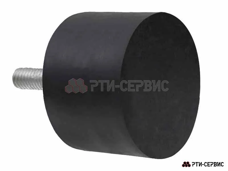 Резинометаллический буфер (аналог K0571.07505555 KIPP) D-75, H-55 с наружной резьбой M12