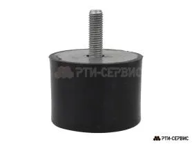 Резинометаллический буфер (аналог K0571.07505555 KIPP) D-75, H-55 с наружной резьбой M12 - фото 2