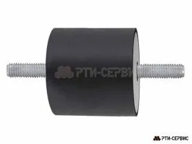 Резинометаллический буфер (аналог K0566.05005055 KIPP) D-50, H-50 с 2х сторон. наружной резьбой M10 Резинометаллический буфер (аналог K0566.05005055 KIPP) D-50, H-50 с 2х сторон. наружной резьбой M10