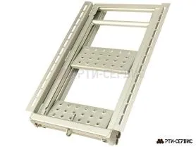 Лестница фургона складная 2 широкие ступени H-590 Zn