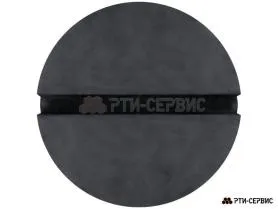 Накладка резиновая с пазом на домкрат подкатной ø81 h36 - фото 2